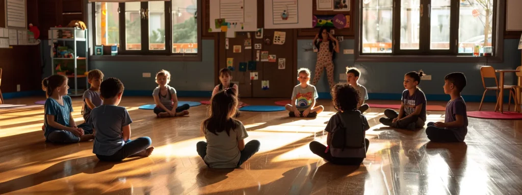 preschoolers sitting in a circle, engaged in a lively storytelling session, fostering social skills through interactive group activities.